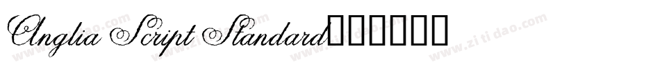 Anglia Script Standard字体转换